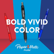 Paper_Mate_Gel_Pen_Profile_Retractable_0.7mm_Black_12_Count