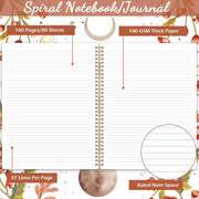 Spiral_Notebook_-_Notebooks_Spiral_Bound_with_Back_Pocket,_Lined_Journal_Notebook,_Spiral_Journal_for_Women,_8.5