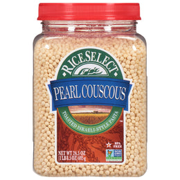 RiceSelect_Pearl_Couscous,_Israeli-Style_Wheat_Couscous_Pasta,_Non-GMO,_24.5-Ounce_Jar,_(Pack_of_1)