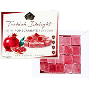 Cerez_Pazari_Turkish_Delight_with_Pomegranate_Flavour_200_gr_Gourmet__Gift_Box_Confectionery_Vegan_Candy_Dessert_Glucose_Free_Lokum_Approx.18_Pcs