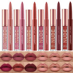LANGMANNI_6_Matte_Lipstick_with_6_Lipliners_Durable_Makeup_Set,Long-Lasting_Non-Stick_Cup_Not_Fade_Waterproof_Pigmented_Velvet_Lipgloss_Kit_Beauty_Cosmetics_Makeup_Gift_for_Girls_(#A)_Flawless