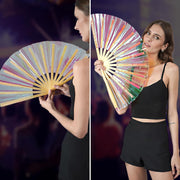 SoJourner_Bags_Rave_Fan_-_Large_Folding_Fan_-_Clack_Fan_Hand_for_Raves,_Halloween,_Burlesque,_Rainbow_Outfits_for_Women_&_Festival_Accessories