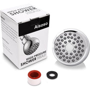 Aisoso_High_Pressure_Shower_Head_3_Inches_Anti-clog_Anti-leak_Fixed_Showerhead_Chrome_with_Adjustable_Swivel_Brass_Ball_Joint_for_Relaxing_and_Comfortable_Shower_Experience