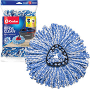 O-Cedar_EasyWring_RinseClean_Spin_Mop_Microfiber_Refill,_1-Pack,_Blue_Cleaning_Cotton_Absorbent_Cleaner_Microfibre_Traditional