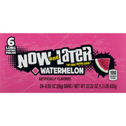 Now_and_Later_Candy,_Watermelon_Flavor,_0.93_Ounce_Bars_(Pack_Of_24)_Snack_Bonbon_Sweet