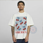 Patriotic Cherry America T-Shirt Hoodie Sweatshirt Celebrate Independence Day with This 4th of July Striped Cherry Bow Design - Tee Beats