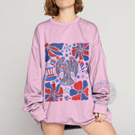 T‑shirt sweatshirt hoodie with a vibrant eagle and fireworks pattern – perfect for celebrating Independence Day on the 4th of July