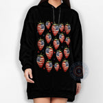 Independence Day Strawberry Hoodie T-Shirt Sweatshirt Get Festive for the 4th of July with This American Flag Decorated Strawberry Design - Tee Beats