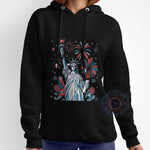 America Patriotic Liberty Statue T-Shirt 4th of July Sweatshirt Independence Day Hoodie