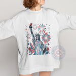 America Patriotic Liberty Statue T-Shirt 4th of July Sweatshirt Independence Day Hoodie