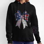 4th of July USA Bow T-Shirt Patriotic America Sweatshirt Independence Day Hoodie