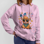 Adorable Highland Cow T-Shirt Sweatshirt Hoodie USA Flag Theme for Independence Day Celebrations