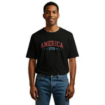 America 1776 Retro T-Shirt Patriotic 4th of July Sweatshirt USA Hoodie Design