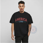 America 1776 Retro T-Shirt Patriotic 4th of July Sweatshirt USA Hoodie Design