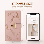 Women's_Long_Leaf_Bifold_Wallet_Leather_Card_Holder_Purse_Zipper_Buckle_Elegant_Clutch_Wallet_Handbag_for_Women_-_Pink_wallet_for