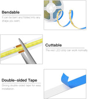 A_5V_USB_LED_Light_Strip,_COB_LED_Strip_Lights,_White_5V_LED_Lights,_Small_LED_Strip_Light,_TV_Lights_for_TV_Under_Cabinet_Kitchen_Living_Room_Shelving_or_Displays_(White/Warm_3.28ft/6.56ft)