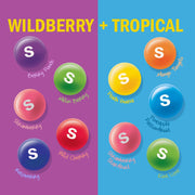 SKITTLES_Mash-Ups_Wild_Berry_and_Tropical_Candy,_9-Ounce_Bag