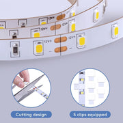 Govee_White_LED/Warm_Led_Strip_Lights,_Upgraded_16.4ft_Dimmable_LED_Light_Strip_6500K_Bright_Daylight_White,_Strong_Adhesive,_300_LEDs_Flexible_Tape_Lights_for_Mirror,_Kitchen_Cabinet,_Bedroom,_Christmas_Decor