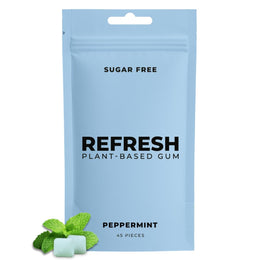 Refresh_Gum_Peppermint_–_Xylitol,_Sugar_Free_Chewing_Gum_Pouch,_Natural_Flavor_&_Organic_Ingredients_–_Aspartame_Free,_Plant-Based,_Non-GMO_–_45_Pieces