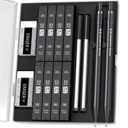 Four_Candies_Metal_Mechanical_Pencils_0.5mm,_2PCS_Mechanical_Pencils_0.5_with_Dual_Spring,_8_Tubes_HB_Lead_Refills,_2PCS_4B_Erasers_and_18PCS_Eraser_Refills,_Mechanical_Pencil_Set_for_Writing_Drawing
