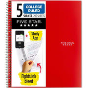 Five_Star_Spiral_Notebook_+_Study_App,_5_Subject,_College_Ruled_Paper,_Fights_Ink_Bleed,_Water_Resistant_Cover,_8-1/2