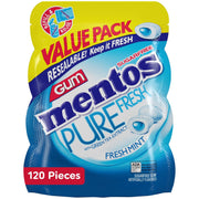 Mentos_Pure_Fresh_Sugar-Free_Chewing_Gum_with_Xylitol,_Mint,_120_Piece_Bulk_Resealable_Bag_(Pack_of_1)