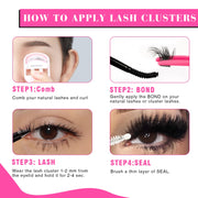 Fluffy_Eyelash_Extensions_Kit_With_280pcs_Thick_Cluster_Lashes,60D_80D_Individual_Lashes,_Lash_Bond,_Seal_Glue,_Applicator_for_Beginners(Kit-Fluffy-60D+80D-280PCS)_Makeup_Cosmetic_Eyelashes_Extensions
