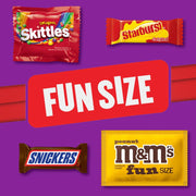 M&M'S_Peanut,_SNICKERS,_STARBURST_&_SKITTLES_Fun_Size_Individually_Wrapped_Halloween_Candy_Variety_Pack,_19.44_oz_Bulk_Candy_Bag