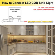 TOPAI_12V_COB_LED_Strip_Light_Warm_White/Natural_White/Cool_White/Blue/Green/Red_Waterproof_IP65_480LEDs/M_Super_Bright_4000Lm_CRI>90_16.4ft/5M_Dotless_High_Density_Cuttable_Flexible_for_Cabinet_Home_DIY_Lighting_Projects