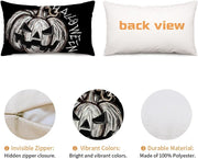 AACORS_Halloween_Pillow_Cover_12x20_Inches_-_Pumpkin_Farmhouse_Decor,_Spooky_Holiday_Throw_Pillow_Case_for_Sofa_Couch,_Home_Party_Decorations_(Black)_AA748-12
