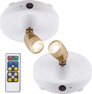 BIGLIGHT_Spotlight_Battery_Operated,_LED_Puck_Light,_Dimmable_Uplight_with_Remote,_Stick_on_Accent_Light_for_Painting_Picture_Wall_Artwork_Photo_Portrait_Closet_Plants,_Warm_White,_2_Pack