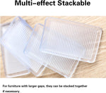 8_Pcs_Plastic_Clear_Table_Shims,_Level_Wedge_for_Home_Furniture,_Have_Extreme_Weight_Capacity,_Weather_Resistant,_Levelers_for_Wobbly_Uneven_Floors_Fixing_Toilet_Leveling_(Transparent)