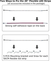 Litever_Under_Cabinet_Light,_6_PCS_20_Inches_Flexible_LED_Strips_with_Power_Adapter,_24W,1800_Lumen,_Daylight/Warm_White._Suitable_for_Kitchen_Cabinets,_Counters,_Under_Shelf,_Closets_(6-Strip)
