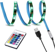 LED_TV_Backlight,SMY_USB_LED_Strip_Light,RGB_Multi-Colour_LED_Light_Strip_Kit_Waterproof_IP65,_30LED_with_Wireless_Remote_Controller_for_TV/PC/Laptop_Bias_Lighting_(3.28Ft/6.56Ft)