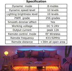 2_Pack_LED_Light_Strip_Remote_Control_Mini_RF_Wireless_LED_Controller_Single_Color_3528_5050_LED_Strip_Lights_Dimmer_Switch_Control_Brightness_Flashing_Mode_DC_12V_24V_LED_Bar_Ribbon_Shelf_Lights
