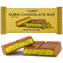 UniqBite_Dubai_Chocolate_Bar_Pistachio_I_Viral_Knafeh_Chocolate_Bar_with_Pistachio_Cream_and_Kataifi,_3.17_oz_(90gr)
