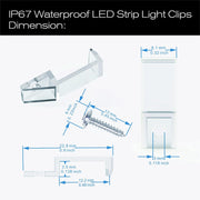 ATB-_100PACK_Outdoor_LED_Strip_Light_Mounting_Bracket_Fixing_Clips,One_Side_Clips_with_102_Pieces_Screws,Ideal_for_10_mm_and_12mm_Width_Silicone_Tube_IP67_Waterproof_Strip,_Clear
