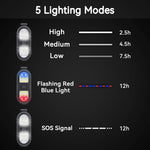 2_Pack_Clip_on_Flashlights,_Running_Light_for_Runners_Rechargeable_Safety_Lights_for_Walking_at_Night_Hands_Free_Flashlight_Portable_LED_Work_Light_Warning_Flashing_Camping_Hiking_Walking_Dog_Black