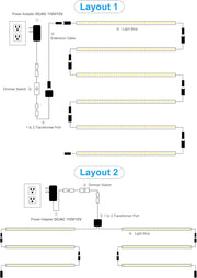 JUSJUBR_LED_Lights_for_Shelves,_6_PCS_20_Inch_Dimmable_Flexible_COB_LED_Strip_Lights_for_Cabinet,_Display_Case,_Bookshelf,_Kitchen,_Wardrobe_and_Closet,_Under_Cabinet_Lighting_Cold_White_6000K