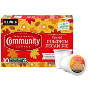 Community_Coffee_Spiced_Pumpkin_Pecan_Pie_Flavored_Coffee_Pods,_10_count,_Medium_Roast_Compatible_with_Keurig_2.0_K-Cup_Brewers_(10_pods)
