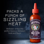 Melinda’s_Ghost_Pepper_Hot_Sauce_-_Gourmet_Extra_Spicy_Hot_Sauce_-_Made_with_Fresh_Ingredients,_Ghost_Peppers_(Bhut_Jolokia),_Habanero_Pepper,_Carrot,_Garlic,_Lime_Juice_-_10oz_Squeeze,_1_Pack