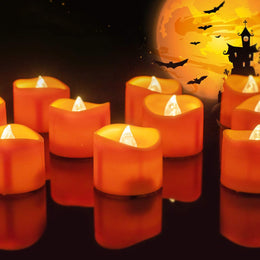 Homemory_Halloween_12_Pack_Orange_Tea_Light_Candles,_Battery_Operated_LED_Tealights,_Small_Pumpkins_Lights,_Flameless,_Electric_Fake_Tea_Candles,_1.4