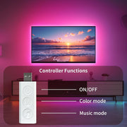 KSIPZE_RGB_LED_Strip_Lights_for_TV_(9.6FT–16.5FT),_Music_Sync_Bluetooth_APP_&_Remote_Control,_USB_Powered_TV_Backlight_for_32