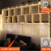 ZSJWL_300_LED_Curtain_Fairy_Lights_with_Remote,_8_Modes_9.8_×_9.8_Ft_Curtain_String_Light_USB_Plug_in,_Twinkle_Silver_Wire_Lights_for_Bedroom_Window_Chrismas_Wedding_Party,_Warm_White