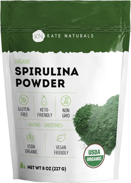 Kate_Naturals_Organic_Spirulina_Powder_for_Immune_Support_and_Antioxidants._Nutrient_Dense_Superfood_Supplement_(8_oz,_USDA_Certified,_Non-GMO,_Gluten-_Free)