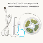 A_5V_USB_LED_Light_Strip,_COB_LED_Strip_Lights,_White_5V_LED_Lights,_Small_LED_Strip_Light,_TV_Lights_for_TV_Under_Cabinet_Kitchen_Living_Room_Shelving_or_Displays_(White/Warm_3.28ft/6.56ft)