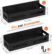 4_Pack_Magnetic_Spice_Rack_for_Refrigerator,_Spice_Rack_Organizer,_Moveable_Magnetic_Shelf_Fridge_Organizer_with_4_Hooks_for_Kitchen_and_Oven_Organization,_Black