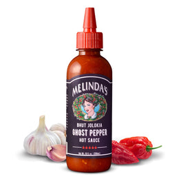 Melinda’s_Ghost_Pepper_Hot_Sauce_-_Gourmet_Extra_Spicy_Hot_Sauce_-_Made_with_Fresh_Ingredients,_Ghost_Peppers_(Bhut_Jolokia),_Habanero_Pepper,_Carrot,_Garlic,_Lime_Juice_-_10oz_Squeeze,_1_Pack