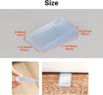 8_Pcs_Clear_Shims,_Shims_for_Leveling_Furniture,_Trimmable_Hard_Wedges_Table_Shims,_Plastic_Wedge_Toilet_Shim,_Furniture_Leveler_Wedges,_Rubber_Texture,_Perfect_for_Level_Uneven_Doors,_Floors