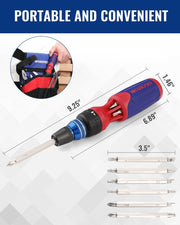 WORKPRO_12-in-1_Ratcheting_Multi-Bit_Screwdriver_Set,_Quick-load_Mechanism_Screwdriver_with_Double_End_Bits_in_Handle